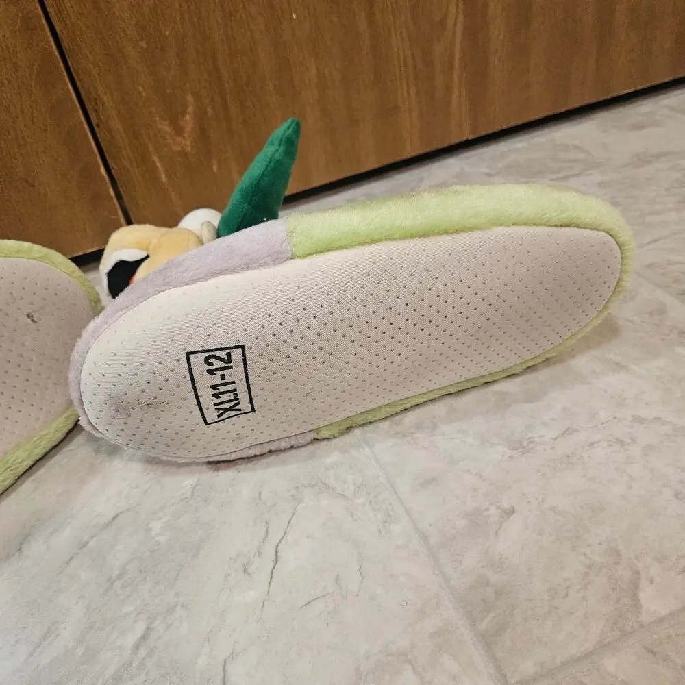 Krusty Clown Plush Slippers Simpsons Men XL 11-12 House Shoes Krusty Brand